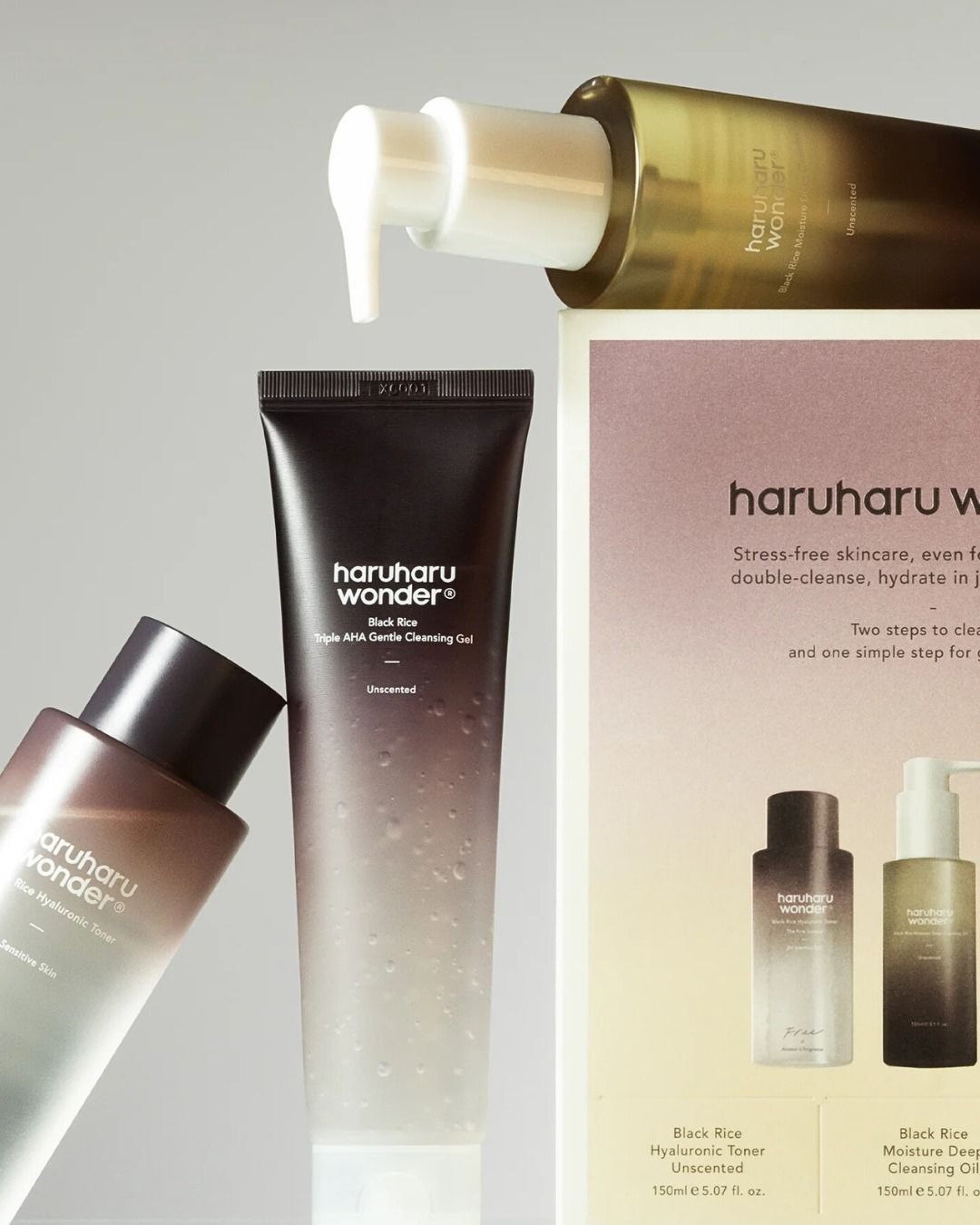 haruharu wonder - Cleanse and Glow Set - Coffret nettoyage et éclat
