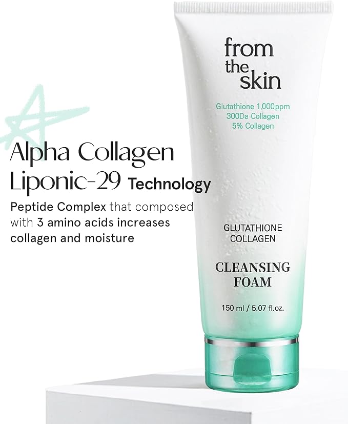 From the skin Glutathione Collagen Cleansing Foam