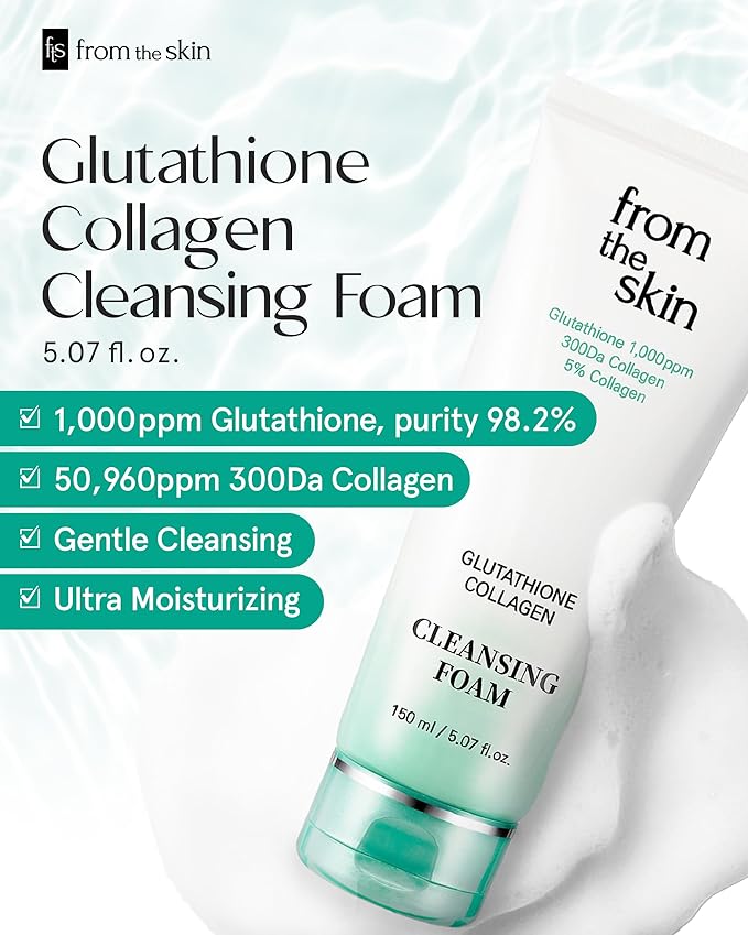 From the skin Glutathione Collagen Cleansing Foam