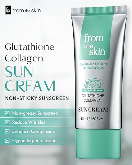 From the skin Glutathione Collagen Sun Cream