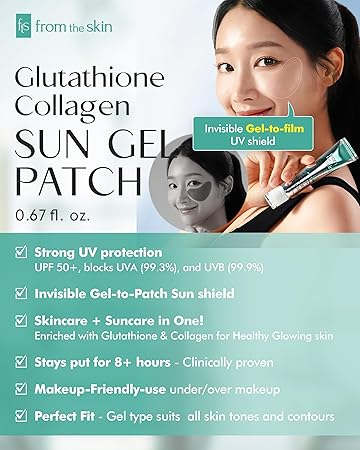 From the skin Glutathione Collagen Sun Gel Patch