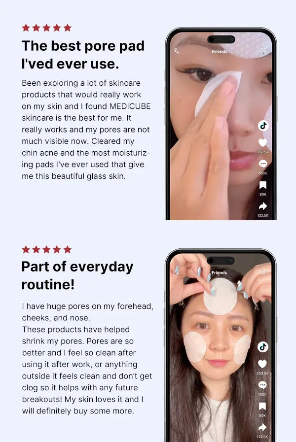 MEDICUBE - Zero Pore Pad 2.0 - Disques exfoliants anti-pores