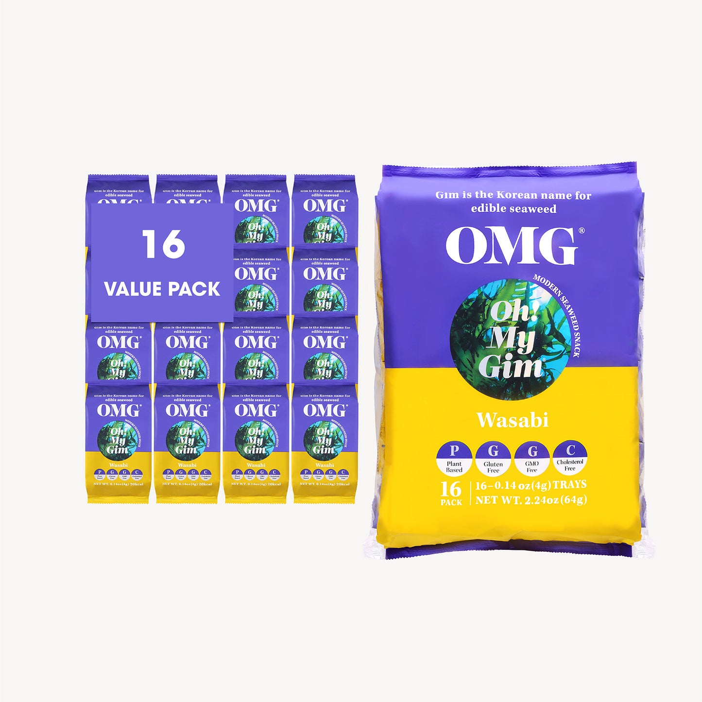 Oh! My Gim Wasabi (16 Pack)