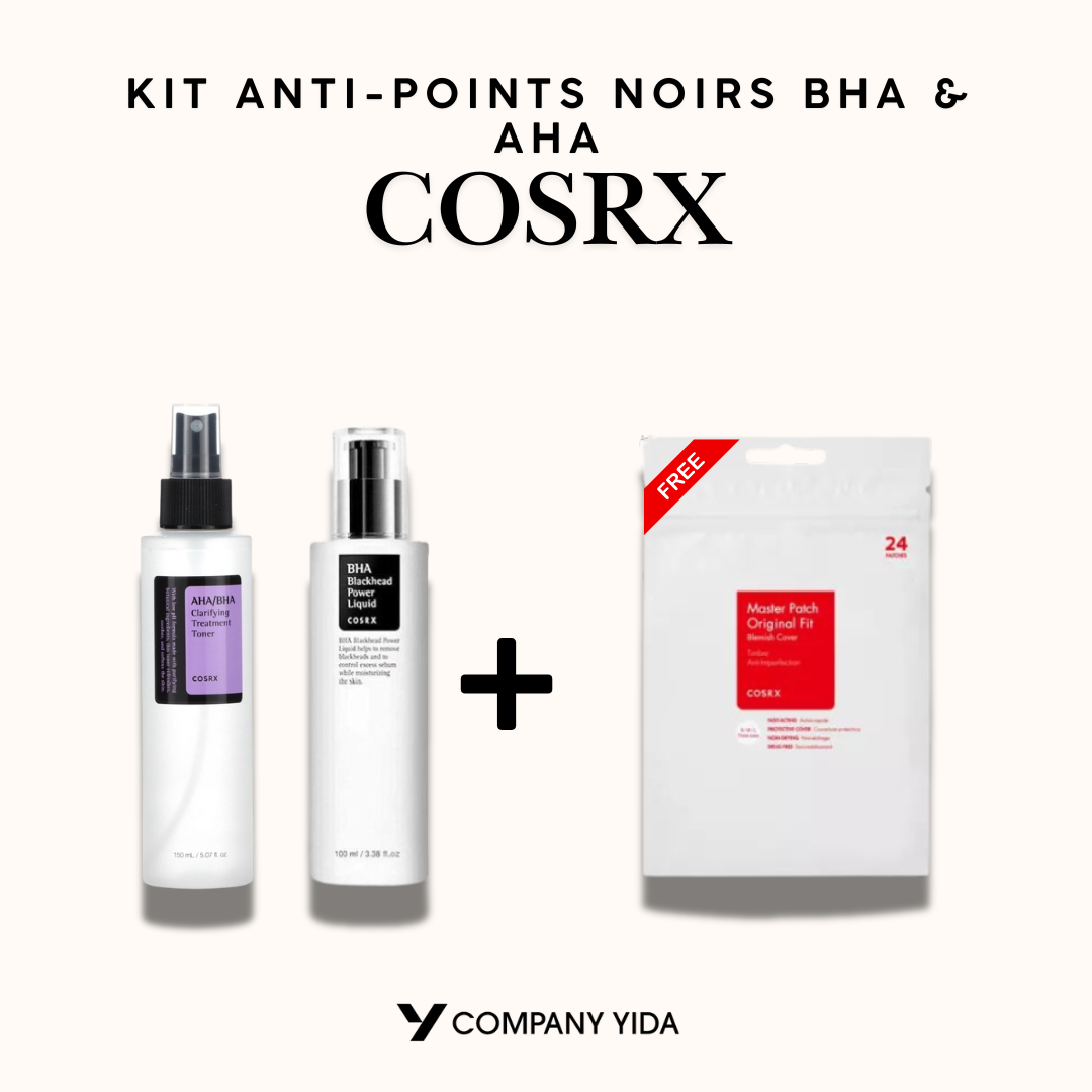 COSRX | Kit Anti-Points Noirs BHA & AHA : Routine Exfoliante pour Peau Nette
