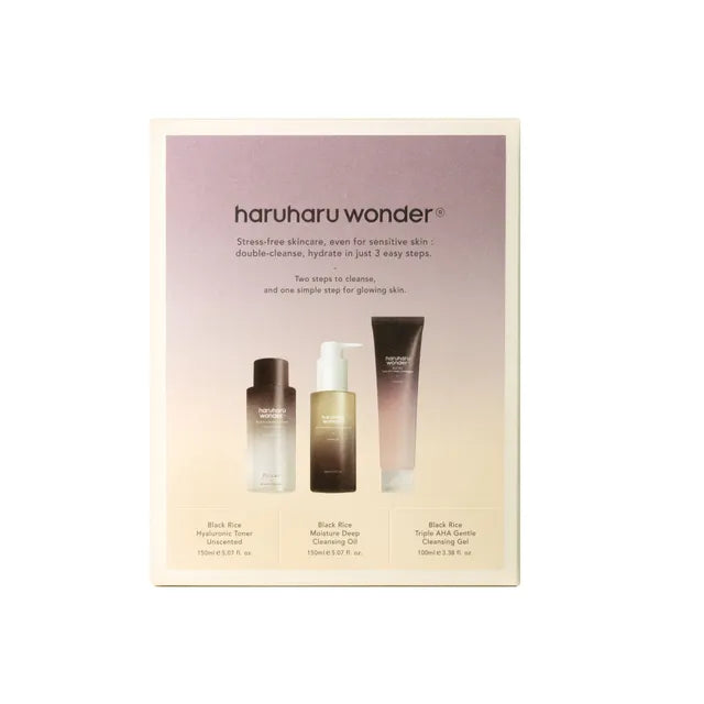 haruharu wonder - Cleanse and Glow Set - Coffret nettoyage et éclat