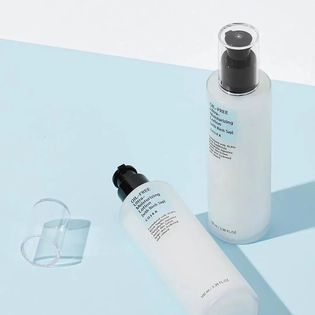 COSRX Oil-Free Ultra-Moisturizing Lotion with Birch Sap | Crème Hydratante Sans Huile avec Sève de Bouleau | Pour Peau d'Acné Sèches Soins pour le Visage de Jour