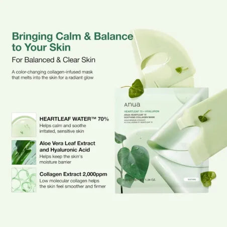 Heartleaf 70 Soothing Collagen Mask