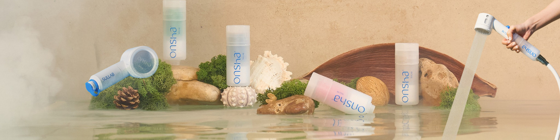 K-beauty, filtre de douche, anti-calcaire, Sullab Onsha, soin de la peau, spa à domicile,