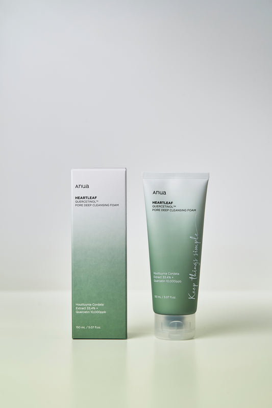 ANUA - HEARTLEAF QUERCETINOL PORE DEEP CLEANSING FOAM (150ML)