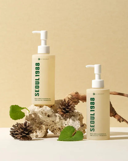 KSECRET SEOUL 1988 - Cleansing Oil : Pine Cica 1% + Probiotics - Huile nettoyante cica et probiotiques (200 ml)