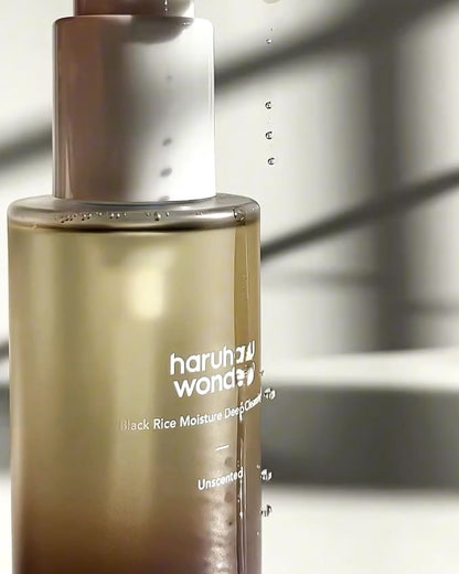 Haruharu Wonder Black Rice Deep Cleansing Oil - Huile démaquillante hydratante au riz noir(150ml)