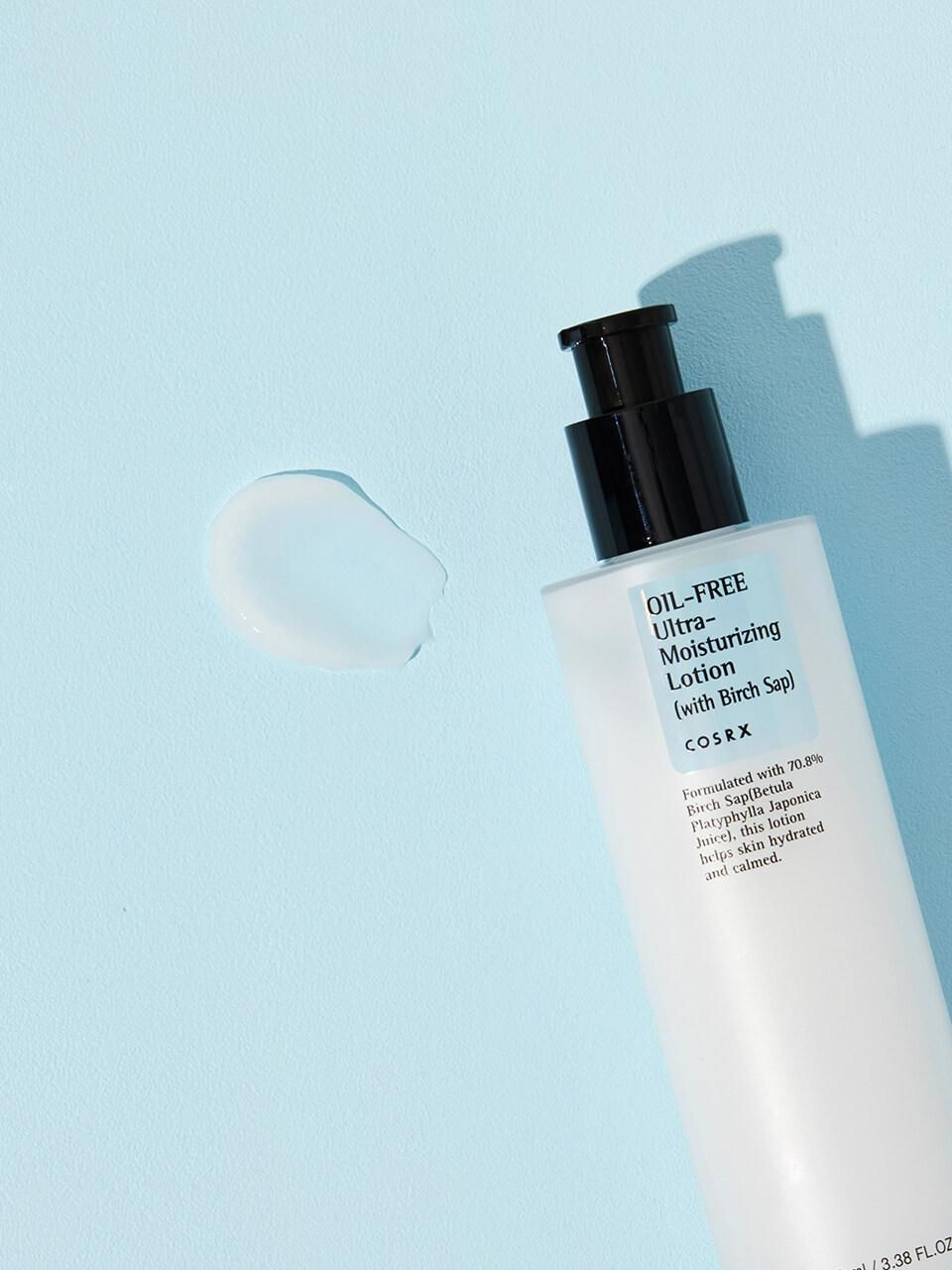 COSRX Oil-Free Ultra-Moisturizing Lotion with Birch Sap | Crème Hydratante Sans Huile avec Sève de Bouleau | Pour Peau d'Acné Sèches Soins pour le Visage de Jour