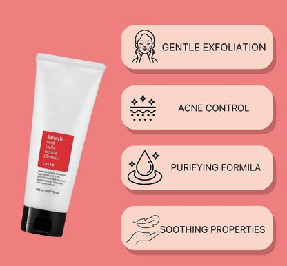 COSRX - Salicylic Acid Daily Gentle Cleanser - Nettoyant doux quotidien à l'acide salicylique