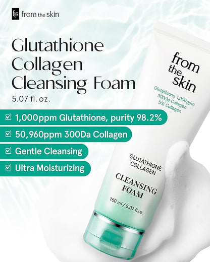From the skin Glutathione Collagen Cleansing Foam