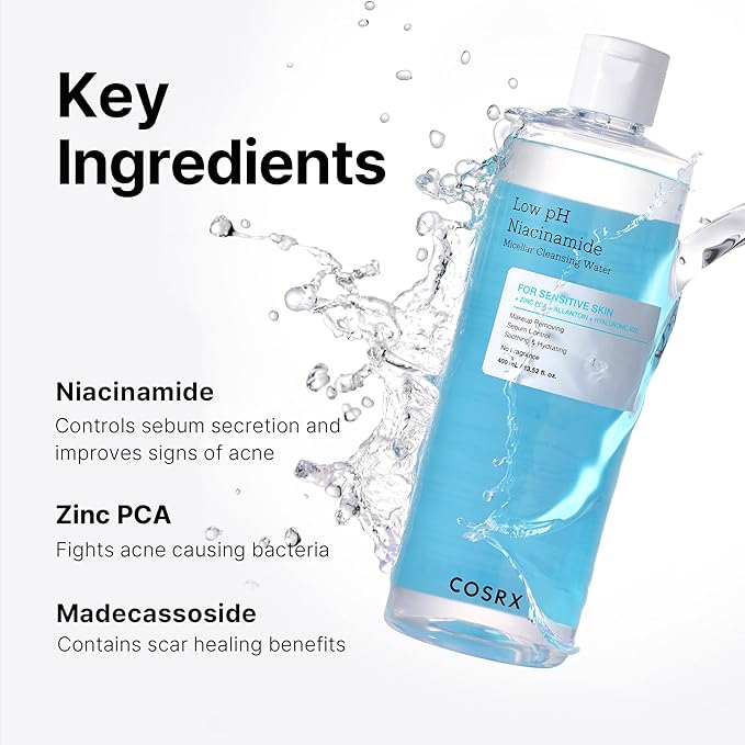 COSRX  Low pH Niacinamide Micellar Cleansing Water (400ml)