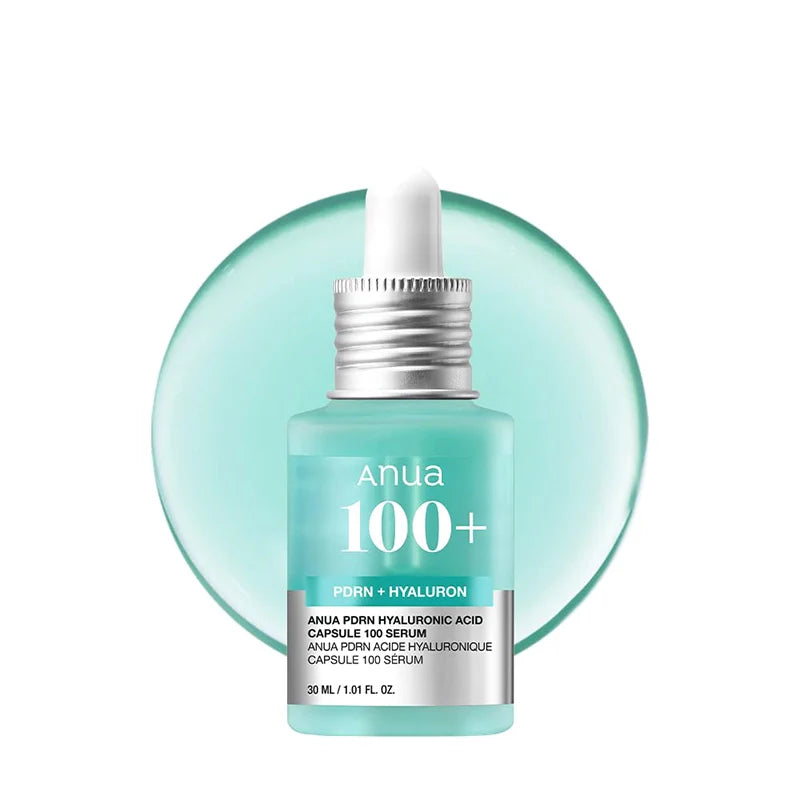 ANUA Sérum PDRN À L'Acide Hyaluronique, 100 Capsules, Sérum Visage Éclat, Acide Hyaluronique, 30 Ml