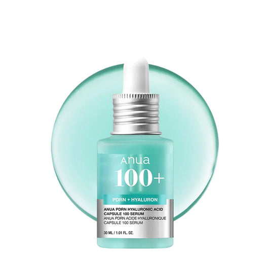 ANUA - Sérum PDRN À L'Acide Hyaluronique, 100 Capsules, Sérum Visage Éclat, Acide Hyaluronique, 30 Ml