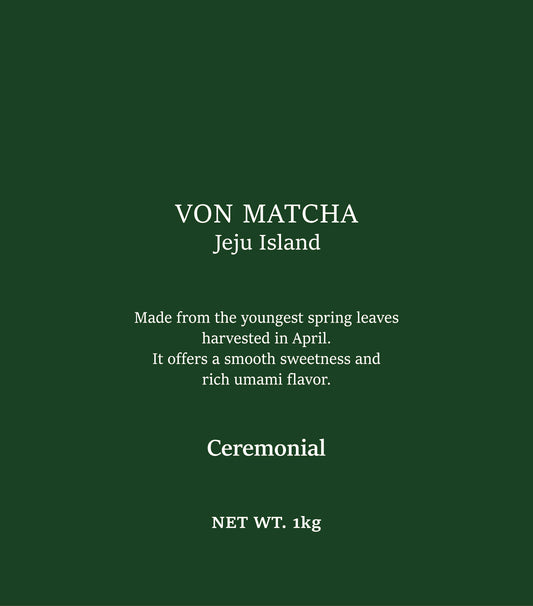 VON MATCHA Ceremonial grade 1KG