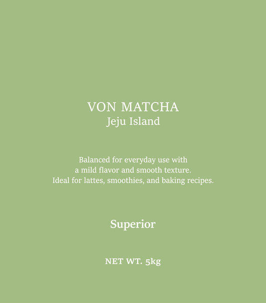 VON MATCHA Superior grade 5KG