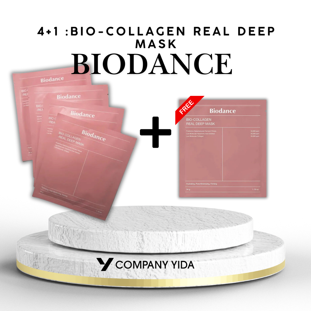 4+1 OFFRE: BIODANCE Bio-Collagen Real Deep Mask | Masque Hydrogel Nuit Repulpant & Anti-Âge