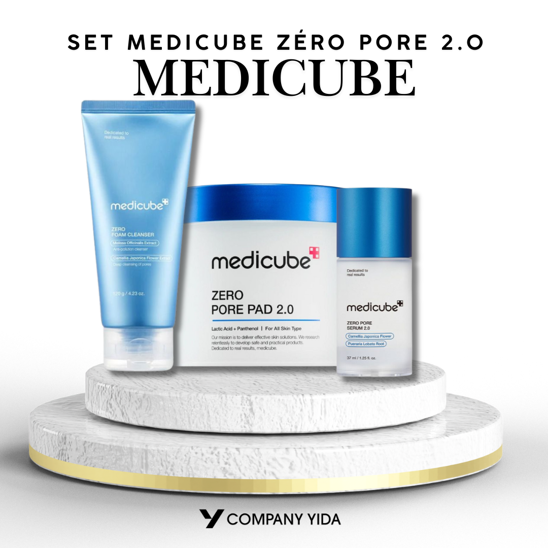 Set Medicube Zéro Pore 2.0 : Nettoyant , Sérum et Pads – La Routine Expert pour des Pores Minimisés