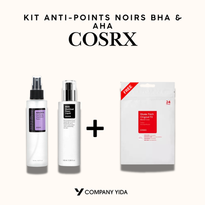 COSRX | Kit Anti-Points Noirs BHA & AHA : Routine Exfoliante pour Peau Nette