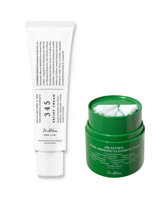 Set Dr. Althea : Pureté & Réparation (345 Relief Cream & Grinding Cleansing Balm)