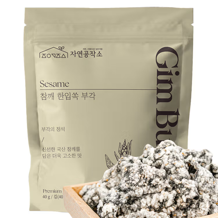 Gim Bugak Korean Seaweed Chips with Sesame 40g
