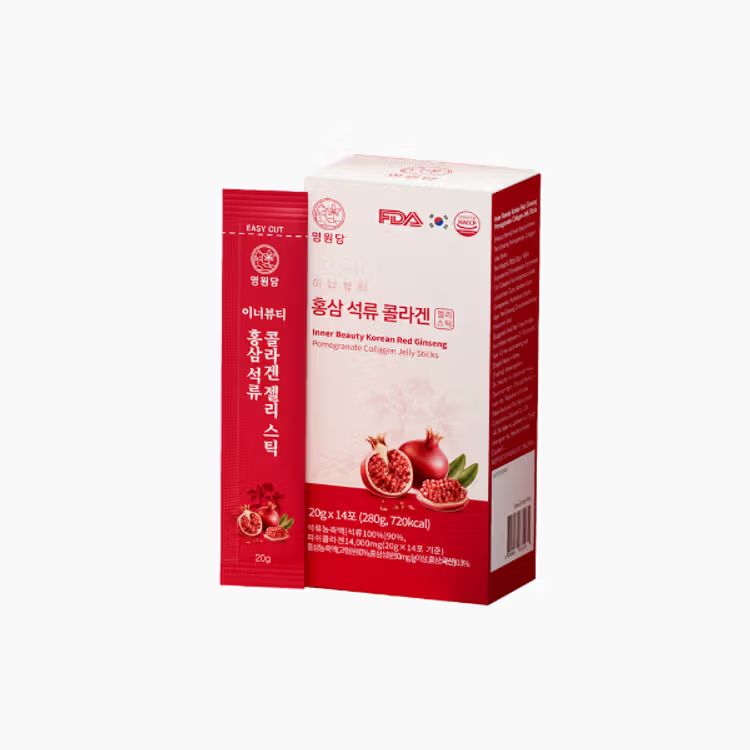 MYEONGWON Pomegranate Ginseng Collagen Jelly Sticks (20g x 14) 280g
