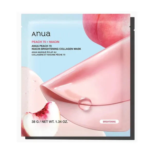 ANUA PEACH 70 NIACIN BRIGHTENING COLLAGEN MASK (1ea)